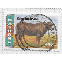 ZIMBABWE 1997 CATTLE BREEDS MASHONA 45c USED