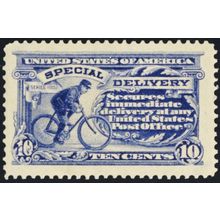 E8, Mint XF LH 10¢ - JUMBO - Special Delivery Stamp - Stuart Katz