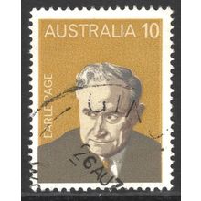 AUSTRALIA 1975: PRIME MINISTERS - 10c EARLE PAGE USED (G6)