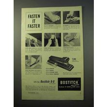 1952 Bostitch Stapler Ad - Fasten it Faster