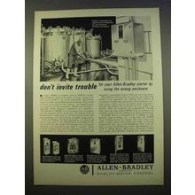 1963 Allen-Bradley Ad - NEMA 4 Watertight Encloure