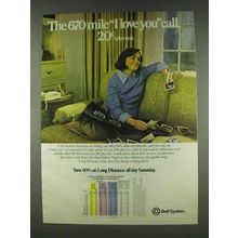 1978 Bell System Ad - The 670 Mile I Love You Call