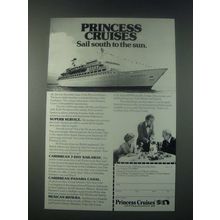 1978 Princess Cruises Ad - Sail South to the Sun