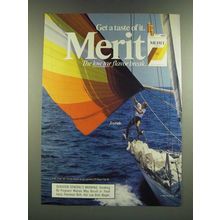 1986 Merit Cigarettes Ad - a Taste of It