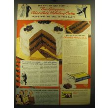 1938 Baker's Chocolate Advertisement - Fred Astaire and Ginger Rogers