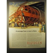 1953 Eugene Dietzgen Co. Ad - A message from a man in Boise