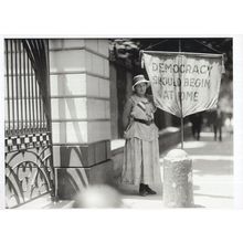 Suzanne Morin Swing American Suffragette Womens Democracy Postcard