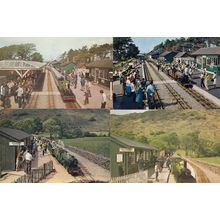Ravenglass & Eksdale Railway Dalegarth Booking Office Cafe 4x Postcard s