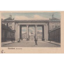 Kobenhavn Kolonade Angry Man Street Cart Denmark Old Postcard
