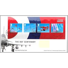 2018 GB FDC - The RAF Centenary Mini Sheet - Typed Address