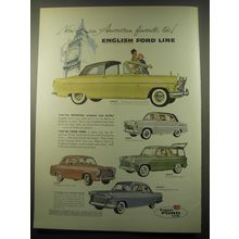 1959 Ford Ad - Consul Convertible, Prefect Sedan, Escort Station Wagon, Anglia