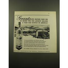 1960 Grant's Scotch Ad - Grant's lets nature take 18%