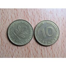 1987f 10 Pfennig Germany Coin