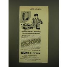 1961 FAO Schwarz Electronic Emenee Powermeg Amplifier Advertisement
