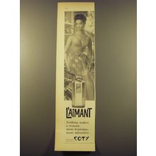 1961 Coty L'Aimant Perfume Advertisement - nothing makes a woman more feminine