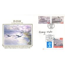 Nancy Wake WW2 Nurse D-Day Painting LTD EDN OF 50 Hand Signed FDC