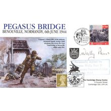 Wally Parr Pegasus Bridge WW2 D-Day Landings LTD TO 50 Hand Signed FDC