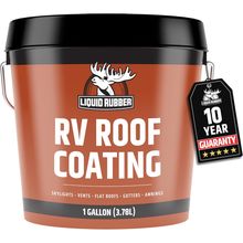 Liquid Rubber RV Roof Sealant- Professional-Grade Solar Reflective Flexible Wate