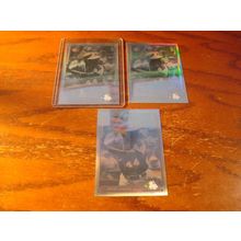 1991 Upper Deck, Heroes of Baseball, Holograms, 3-Cards, HANK AARON