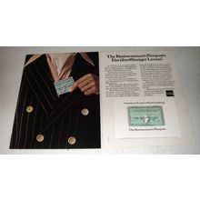 1977 American Express Credit Card Ad - in German - Passport