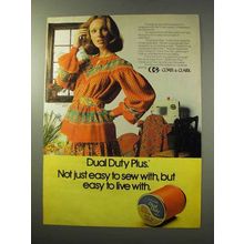 1977 Coats & Clark Dual Duty Plus Thread Ad