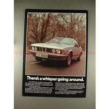 1977 BMW 644 Coupe Car Ad - There's A Whisper Around!!