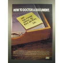 1984 3M Post-it Notes Ad - How to Doctor a Document