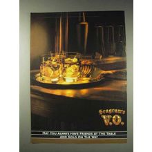 1991 Seagram's V.O. Whisky Ad - Gold on the Way