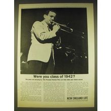 1963 New England Life Insurance Ad - Glenn Miller - Were you class of 1942?