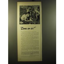 1950 Electric Light and Power Companies Ad - Come on in