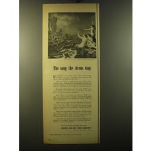 1950 Electric Light and Power Companies Ad - The song the sirens sing