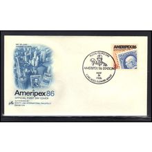 Event Cancel 05-26-86 2145 22c AMERIPEX '86 (Cachet-U/A) Box0257