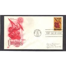 FDC Art Craft 1550 10c Christmas (Cachet-Penciled/A) CV42252