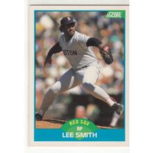 1989 Score Lee Smith baseball card #150 – Red Sox