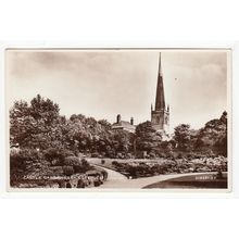 Castle Gardens Leicester RP Postcard