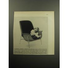 1957 Herman Miller High-Back Lounge Chair by George Nelson Advertisement