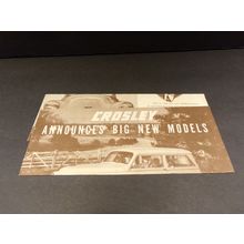Crosley Announces Big New Models Sales Brochure