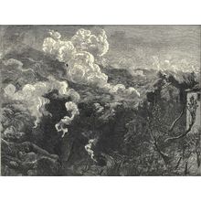 ERUPTION OF MOUNT VESUVIUS 1872 Sydney Prior Hall - lava VICTORIAN ENGRAVING