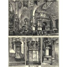 OLD CHELSEA CHURCH 1872 Tomb of Sir Thomas More VICTORIAN ENGRAVING