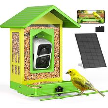 Birdsnap® APS - Metal Bird Feeder with Camera Solar Panel 32GB Card, AI Identify