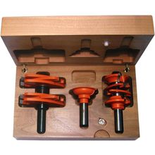 CMT 800.527.11 3-Piece Entry & Interior Door Router Bit Set in Hardwood Case, 1/