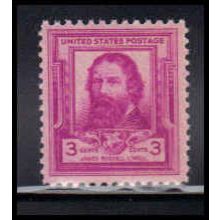 866 3c James Lowell Fine MNH KA2699