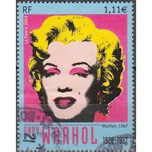 France 2003 Michel 3770 O Cote (2008) 2.20 € Andy Warhol Marilyn Monroe