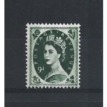 GB.SG617c 9d Bronze Green.Mounted Mint.Jul25