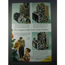 1956 Kodak Cine-Kodak Movie Camera Ad - K-100 +