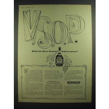 1958 Hennessy V.S.O.P. Brandy Ad - These Famous Letters