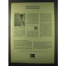 1973 Kodak X-Ray Film Ad - We Want to Be Useful