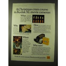 1973 Kodak XL Movie Cameras Ad - Christmas Cram