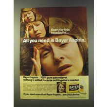 1979 Bayer Aspirin Ad - Even For This Headache