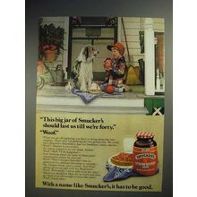 1978 Smucker's Strawberry Jam Ad, Last Till We're Forty